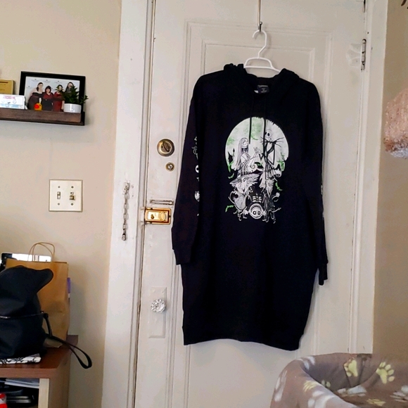 Hot Topic Dresses & Skirts - nightmare before Christmas hoodie sweatshirt dress